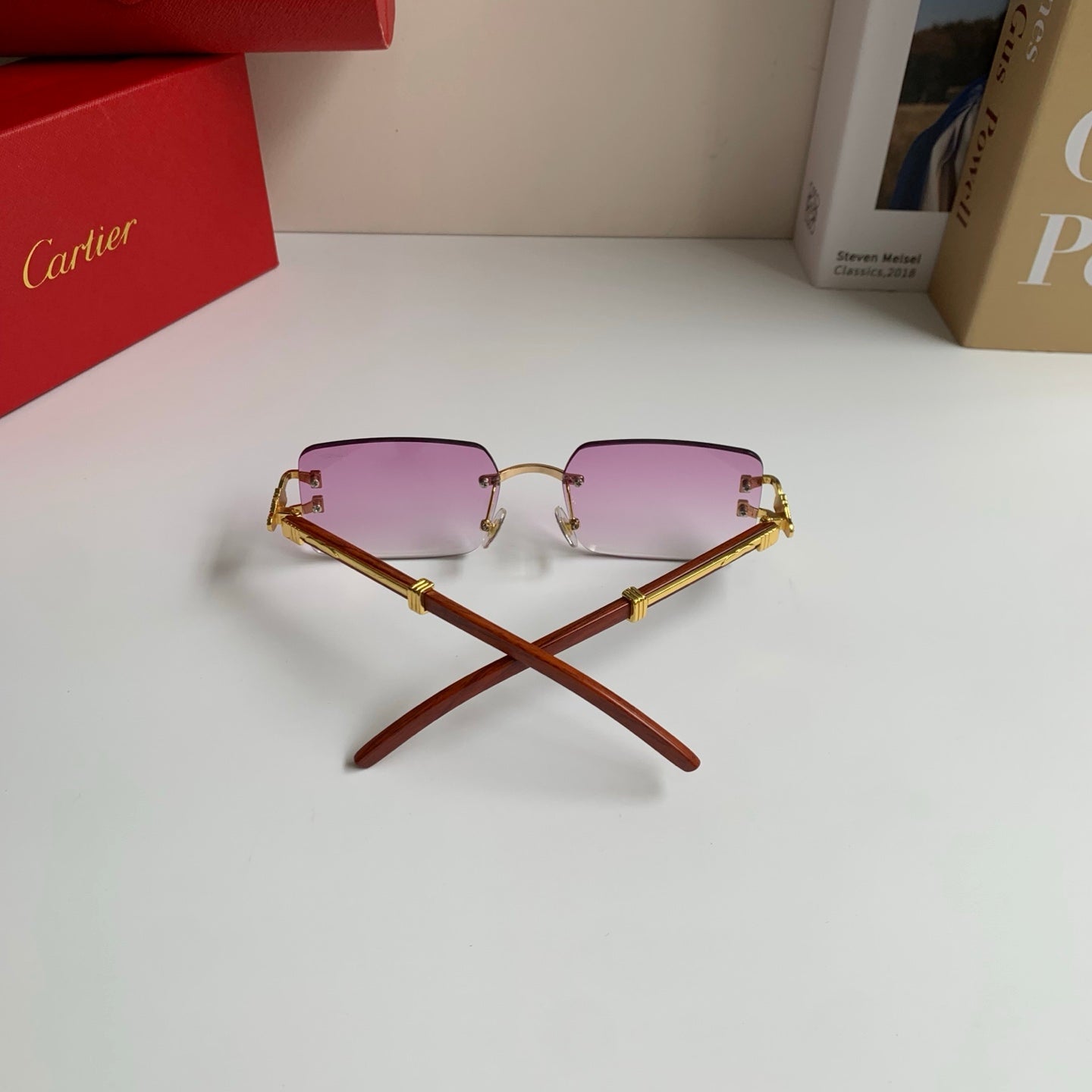 Cartier Fashion Silver Lens Sunglasses for Men & Women - 449563 - detail image 9