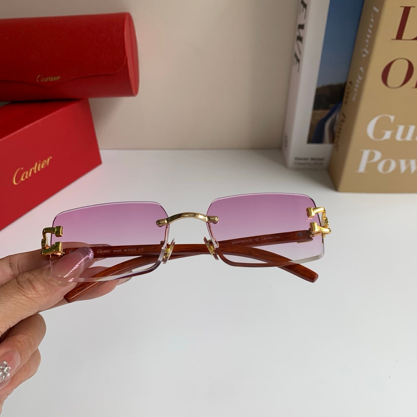 Cartier Fashion Silver Lens Sunglasses for Men & Women - 449563 - detail image 4