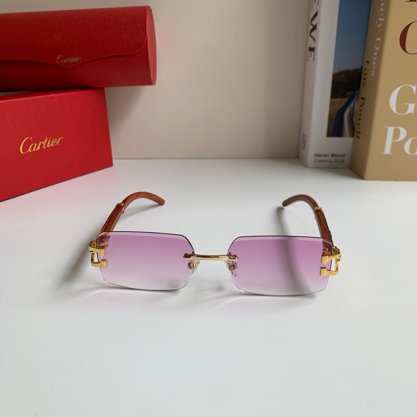 Cartier Fashion Silver Lens Sunglasses for Men & Women - 449563 - detail image 3