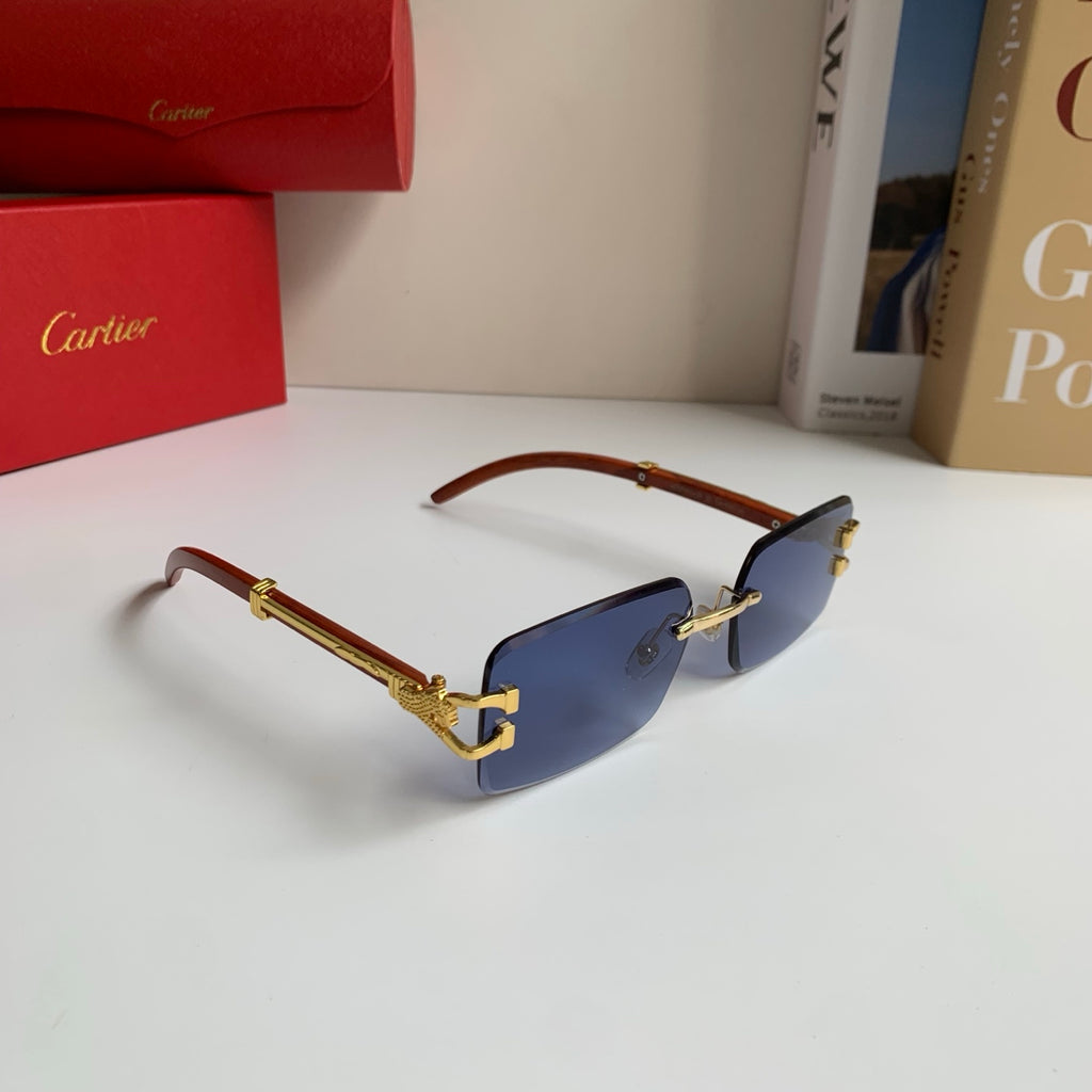 Cartier Fashion Blue Lens Sunglasses for Men & Women - 449565