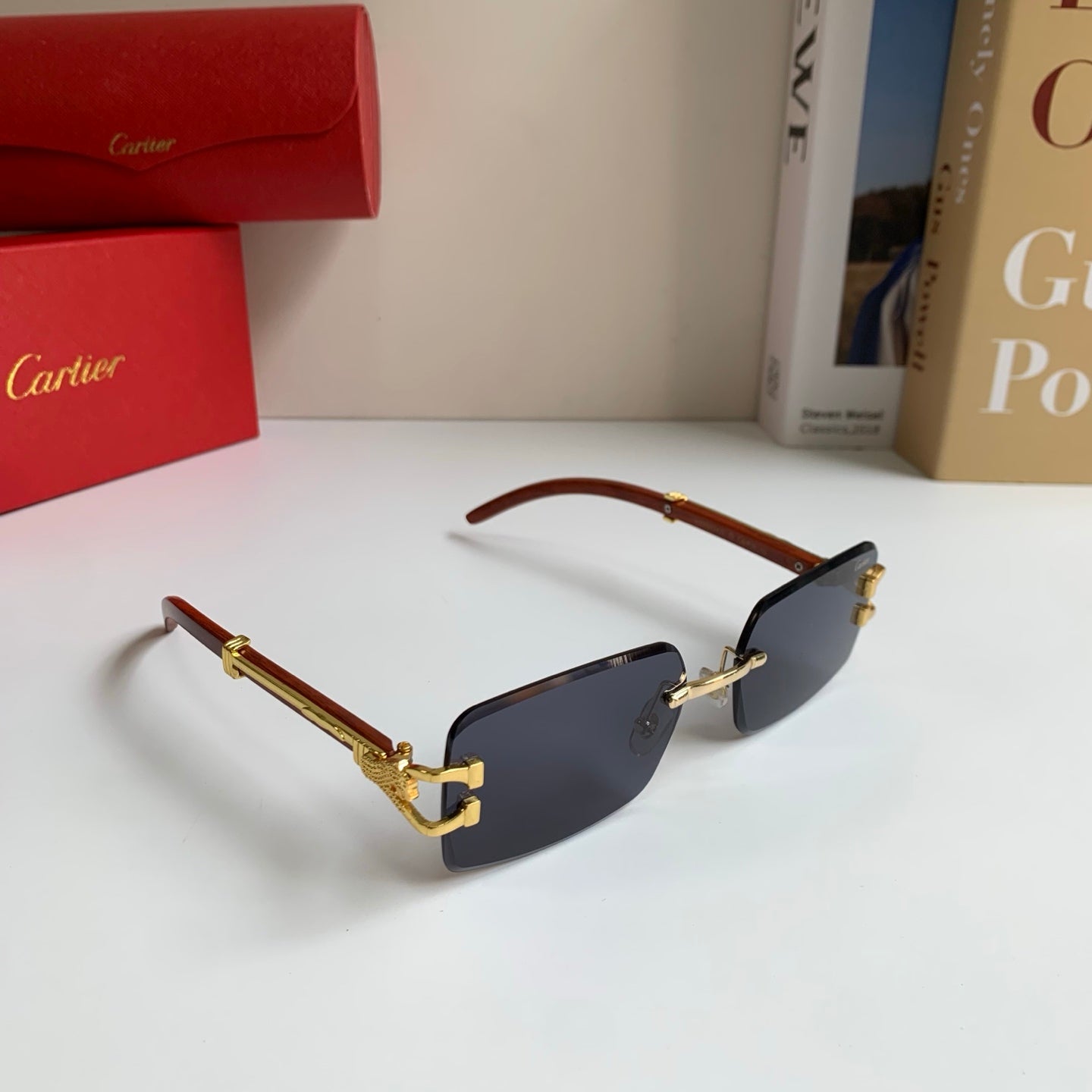 Cartier Fashion Silver Lens Sunglasses for Men & Women - 449566