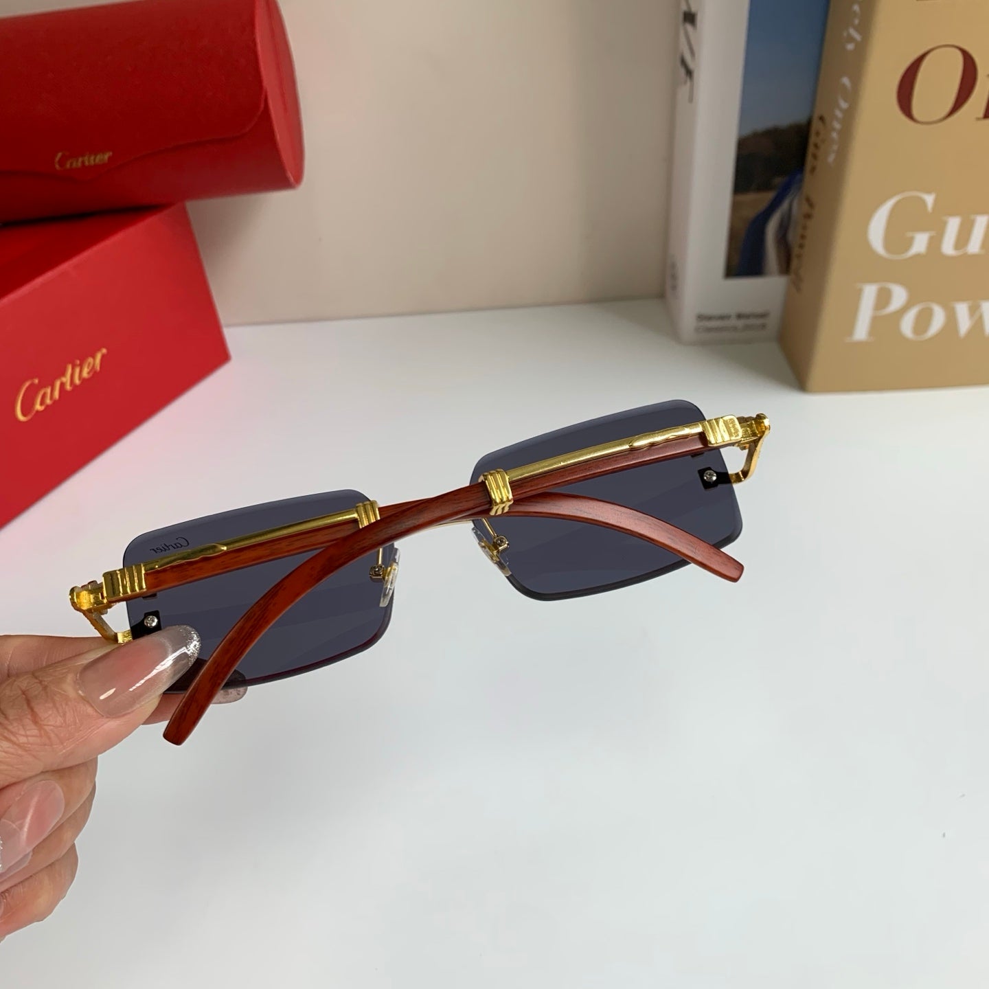 Cartier Fashion Silver Lens Sunglasses for Men & Women - 449566 - detail image 6