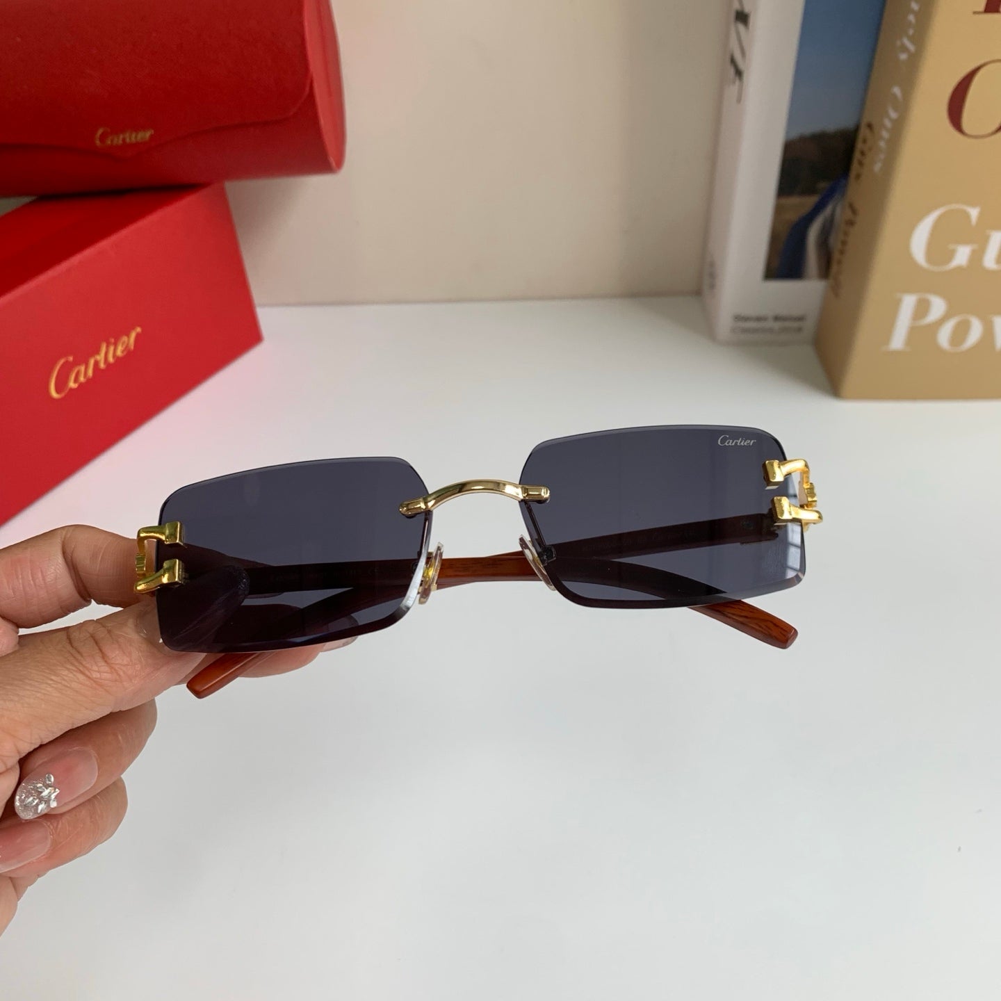 Cartier Fashion Silver Lens Sunglasses for Men & Women - 449566 - detail image 3