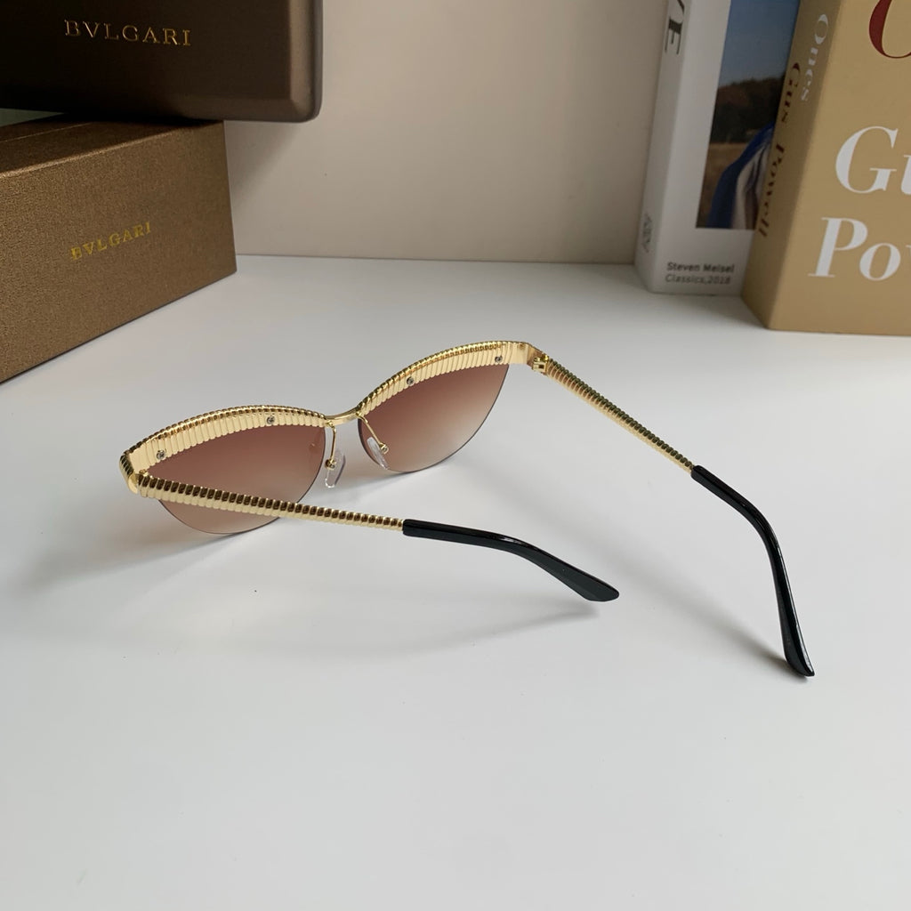 Bottega Veneta Cat-Eye Brown Lens Sunglasses for Men & Women - detail image 8