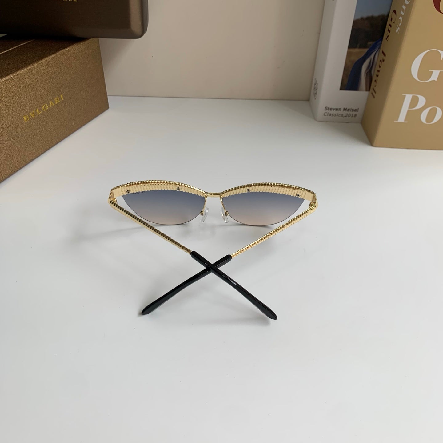 Bottega Veneta Cat-Eye Silver Lens Sunglasses for Men & Women - 372593 - detail image 6
