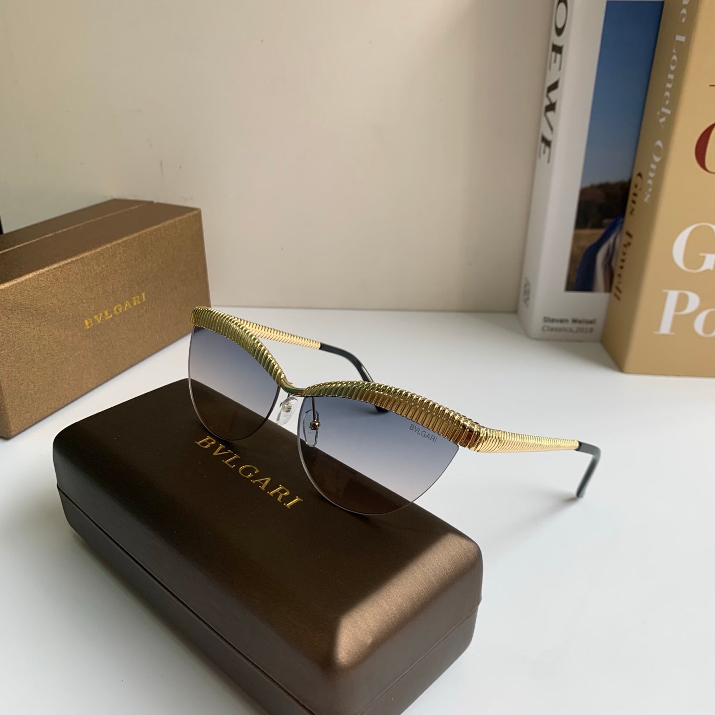 Bottega Veneta Cat-Eye Silver Lens Sunglasses for Men & Women - 466341 - detail image 5