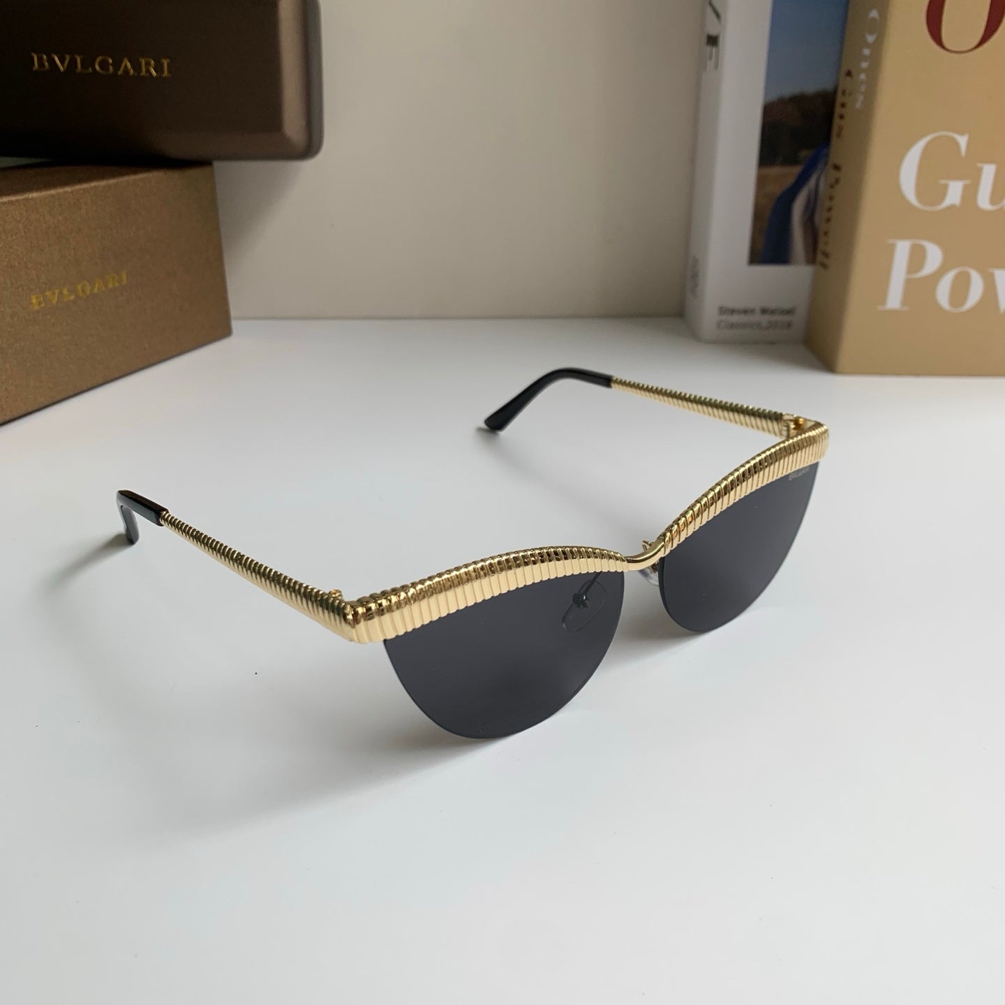 Bottega Veneta Cat-Eye Silver Lens Sunglasses for Men & Women
