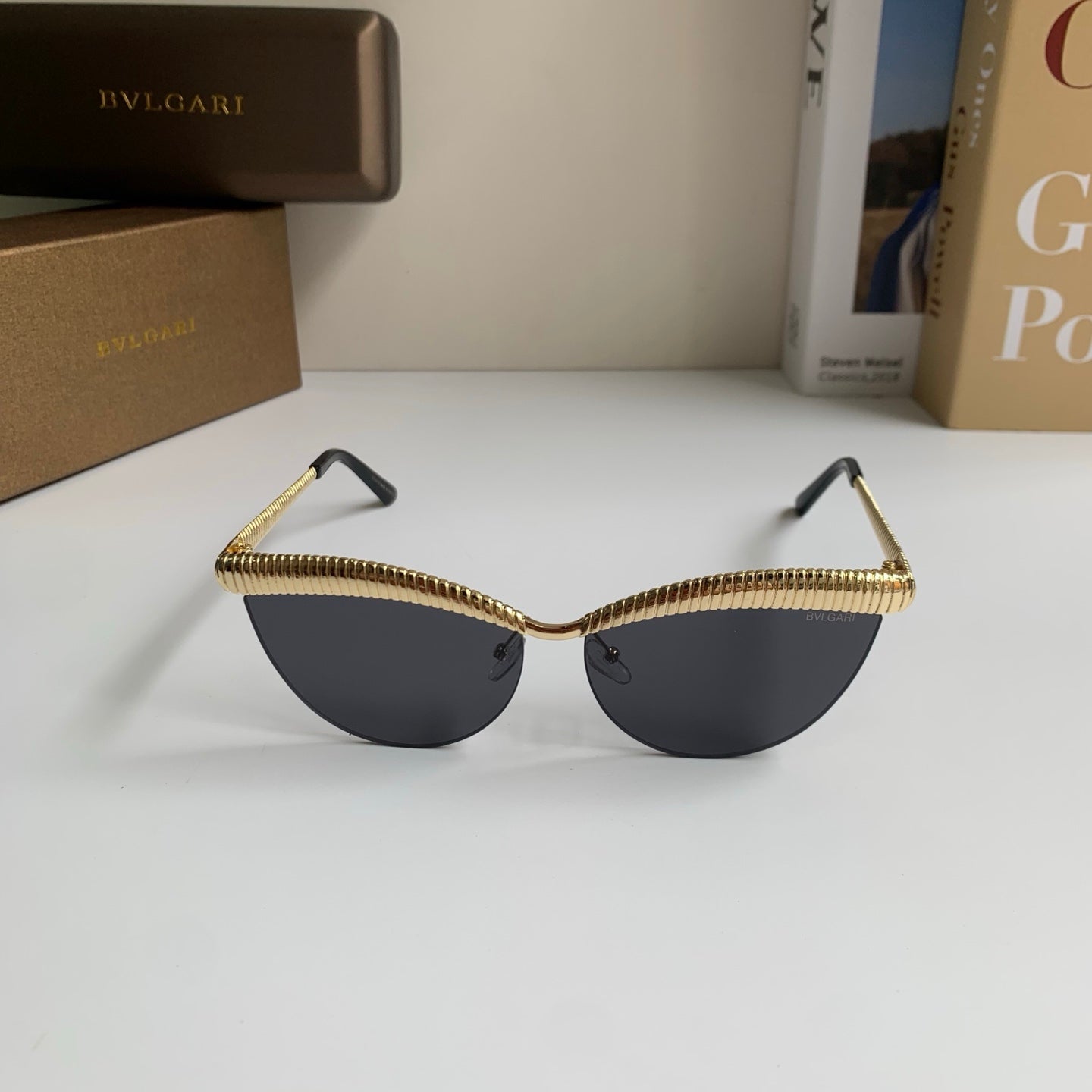 Bottega Veneta Cat-Eye Silver Lens Sunglasses for Men & Women - detail image 5