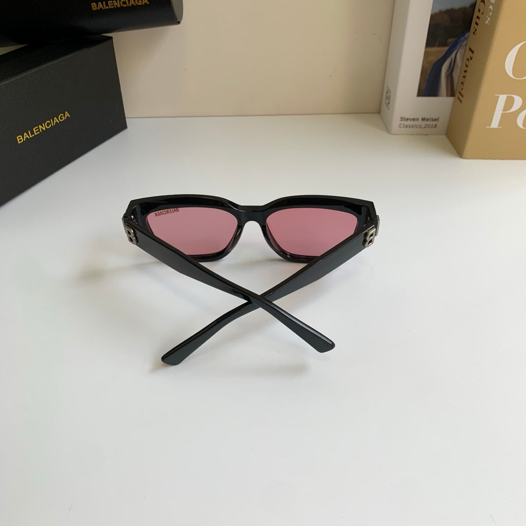 Balenciaga Square Red Lens Sunglasses for Men & Women - detail image 7