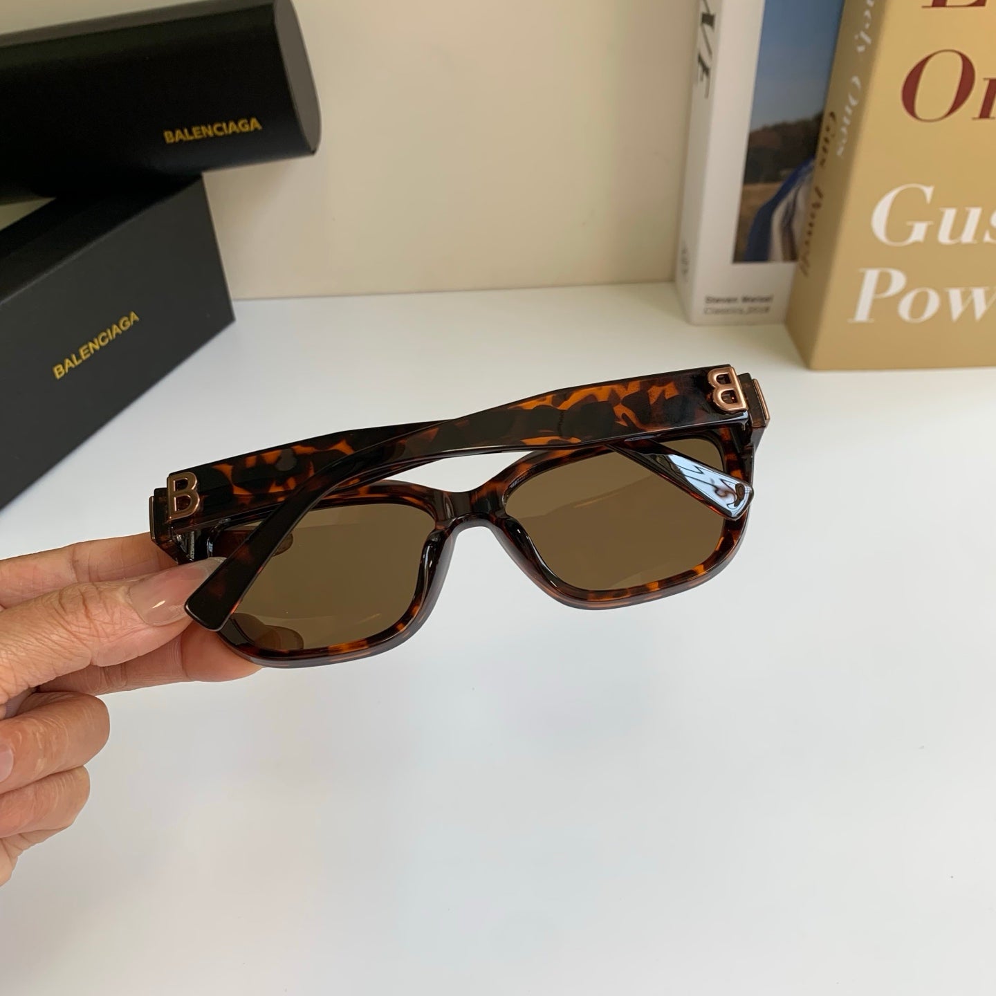 Balenciaga Square Black Lens Sunglasses for Men & Women - 372353 - detail image 7
