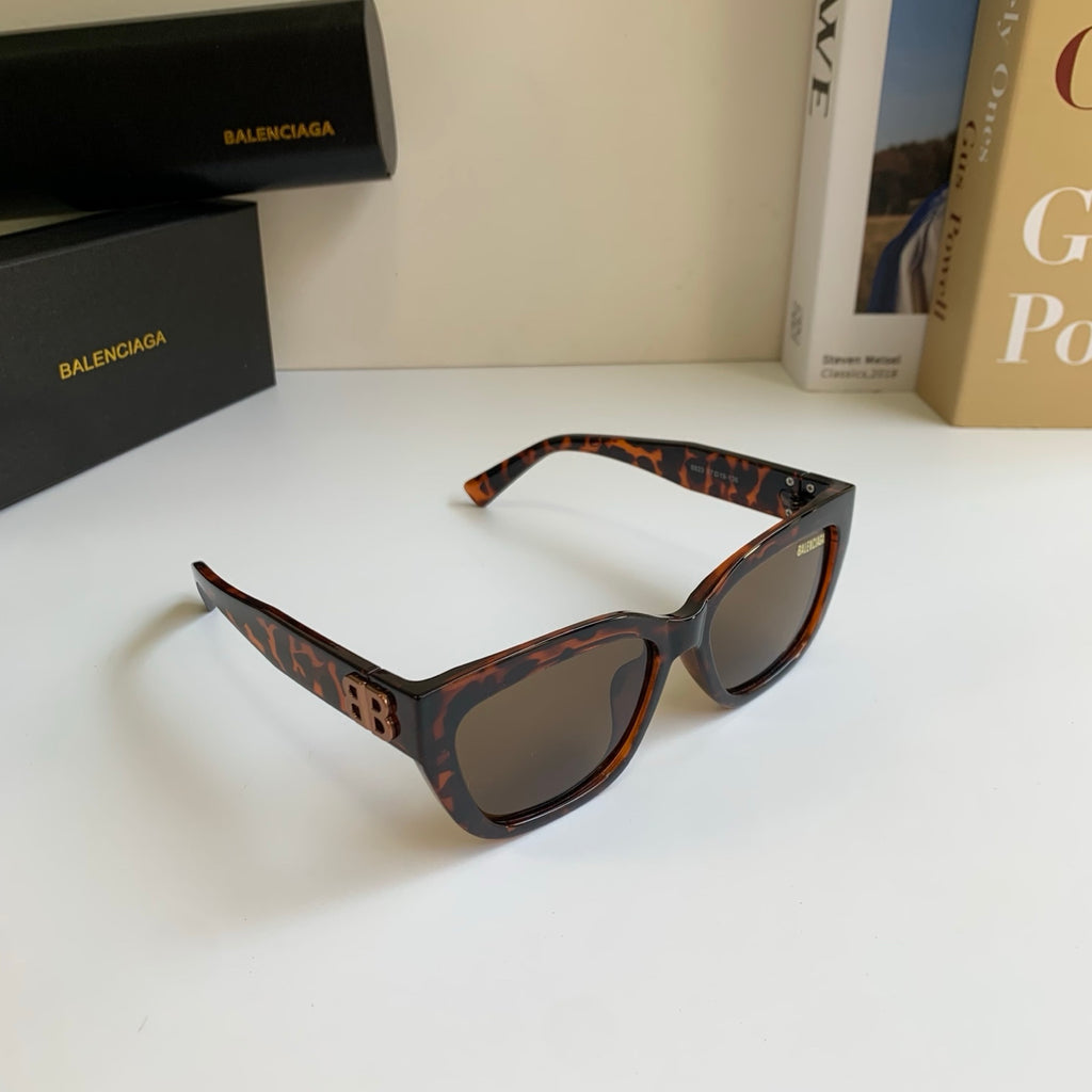 Balenciaga Square Black Lens Sunglasses for Men & Women - 466009