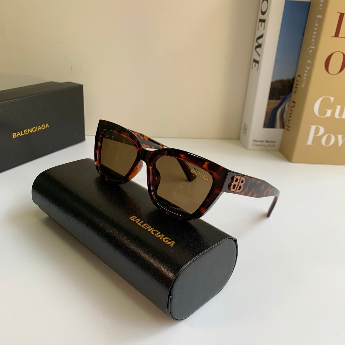 Balenciaga Square Black Lens Sunglasses for Men & Women - 372353 - detail image 4