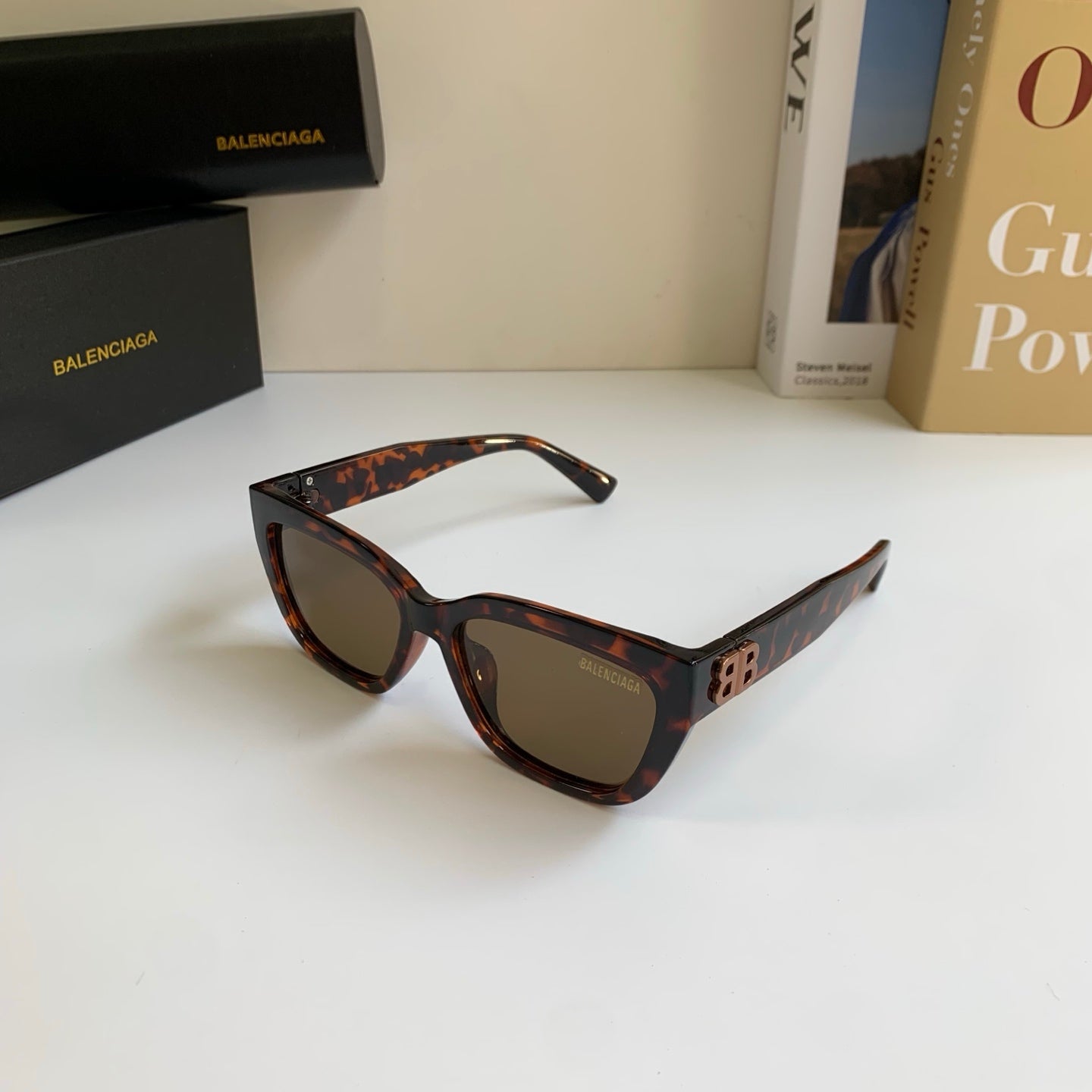 Balenciaga Square Black Lens Sunglasses for Men & Women - 466009 - detail image 2