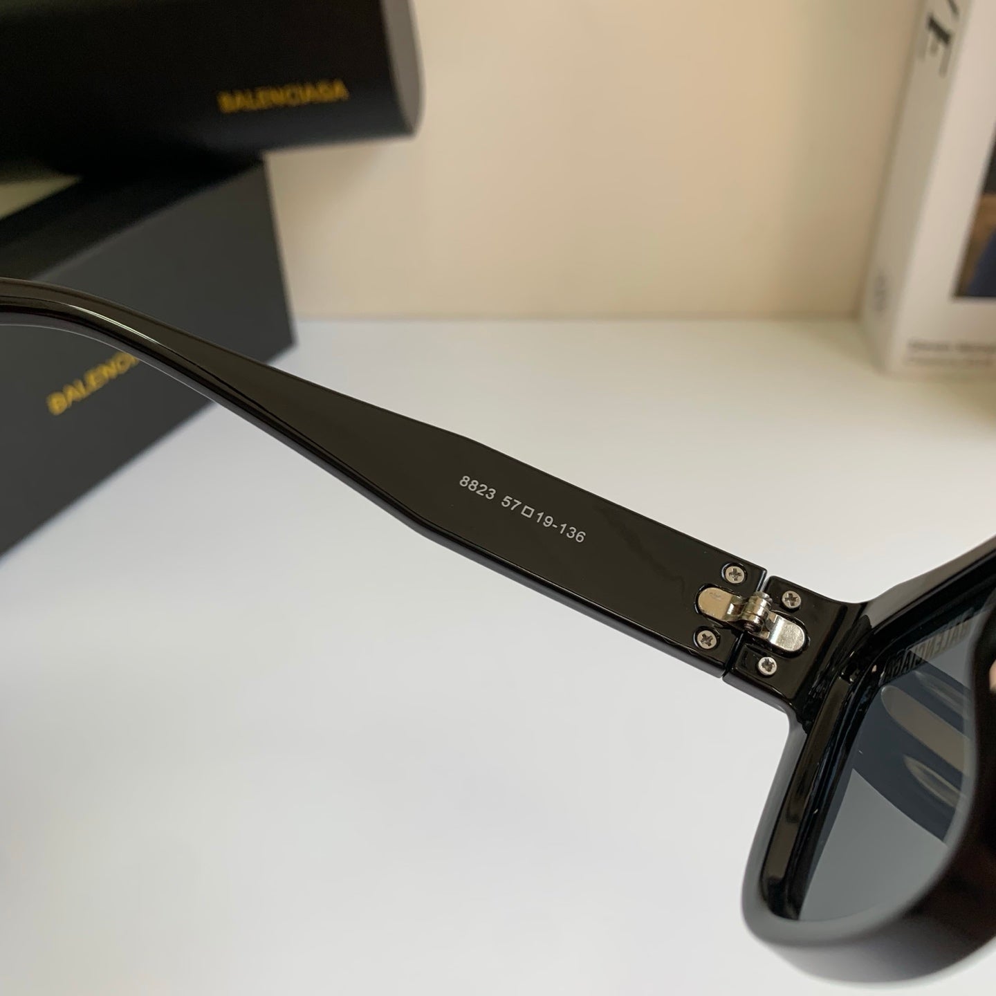 Balenciaga Square Black Lens Sunglasses for Men & Women - 466010 - detail image 6