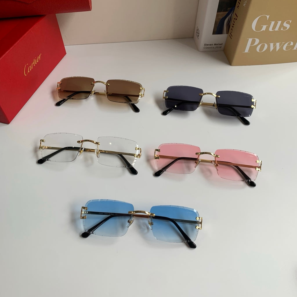 Cartier Metal Fashion Silver Lens Sunglasses for Men & Women - 465892 - detail image 9