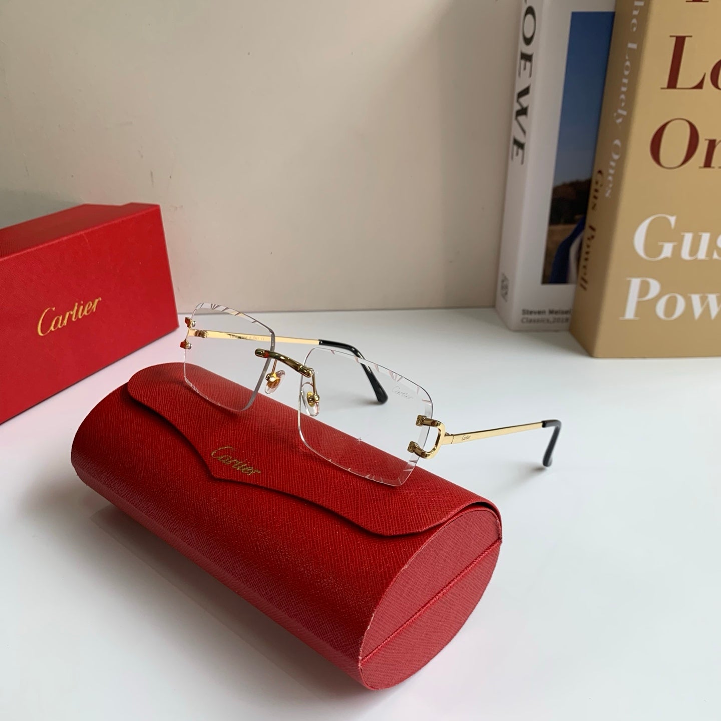 Cartier Metal Fashion Silver Lens Sunglasses for Men & Women - 465889 - detail image 4
