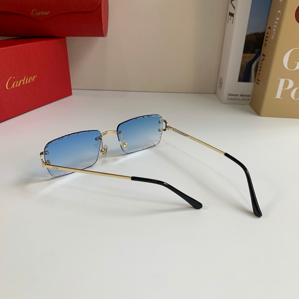 Cartier Metal Fashion Silver Lens Sunglasses for Men & Women - 465890 - detail image 7