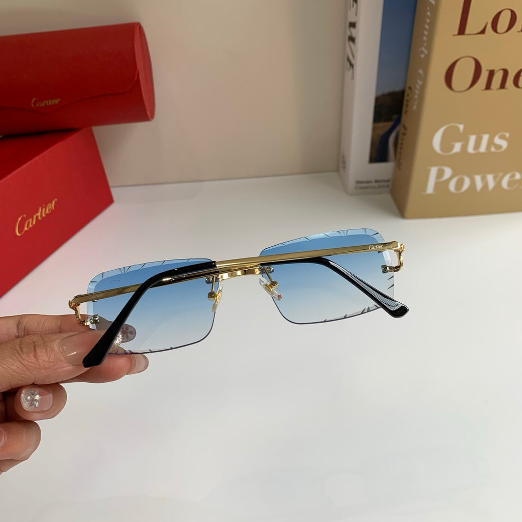 Cartier Metal Fashion Silver Lens Sunglasses for Men & Women - 465890 - detail image 6