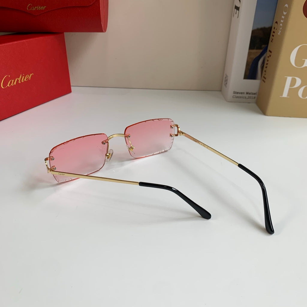 Cartier Metal Fashion Silver Lens Sunglasses for Men & Women - 465891 - detail image 7