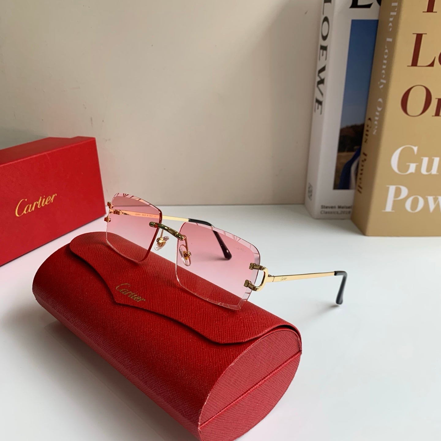 Cartier Metal Fashion Silver Lens Sunglasses for Men & Women - 465891 - detail image 4