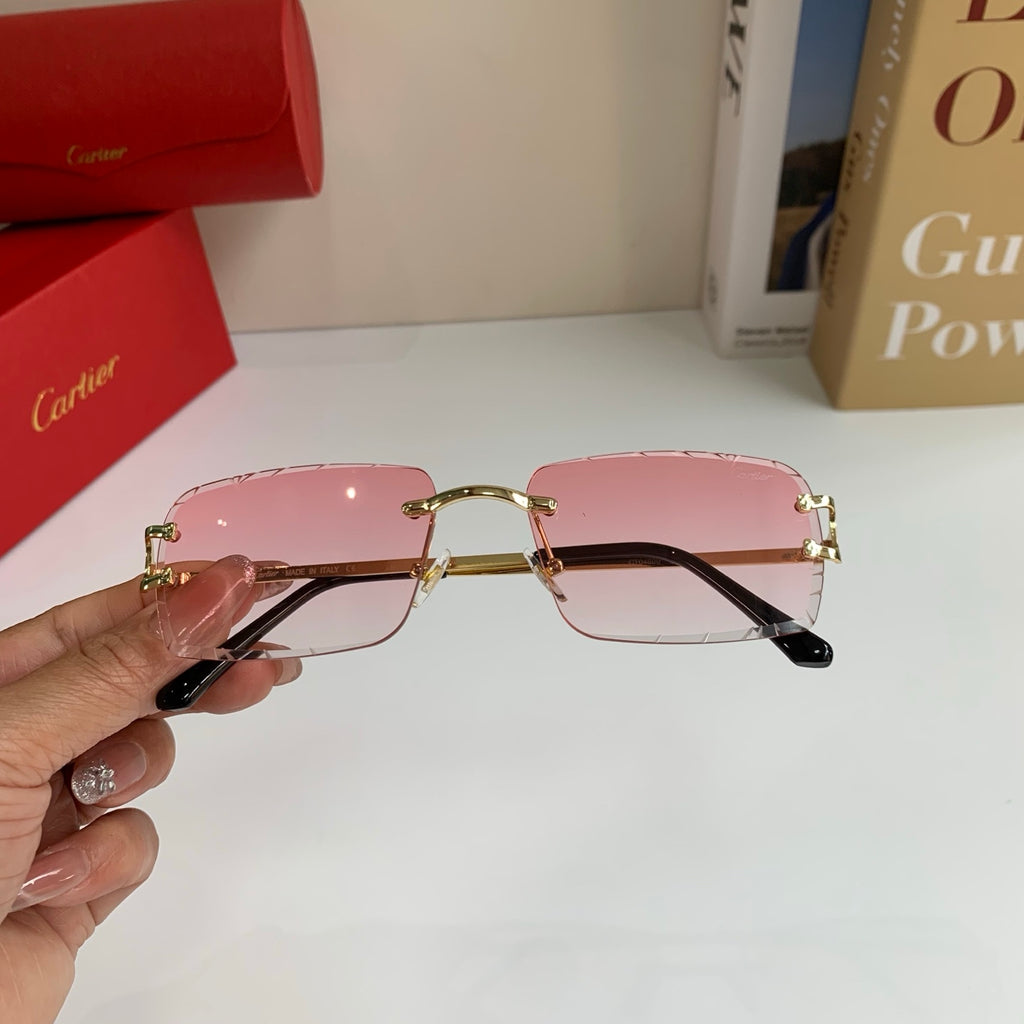 Cartier Metal Fashion Silver Lens Sunglasses for Men & Women - 465891 - detail image 3