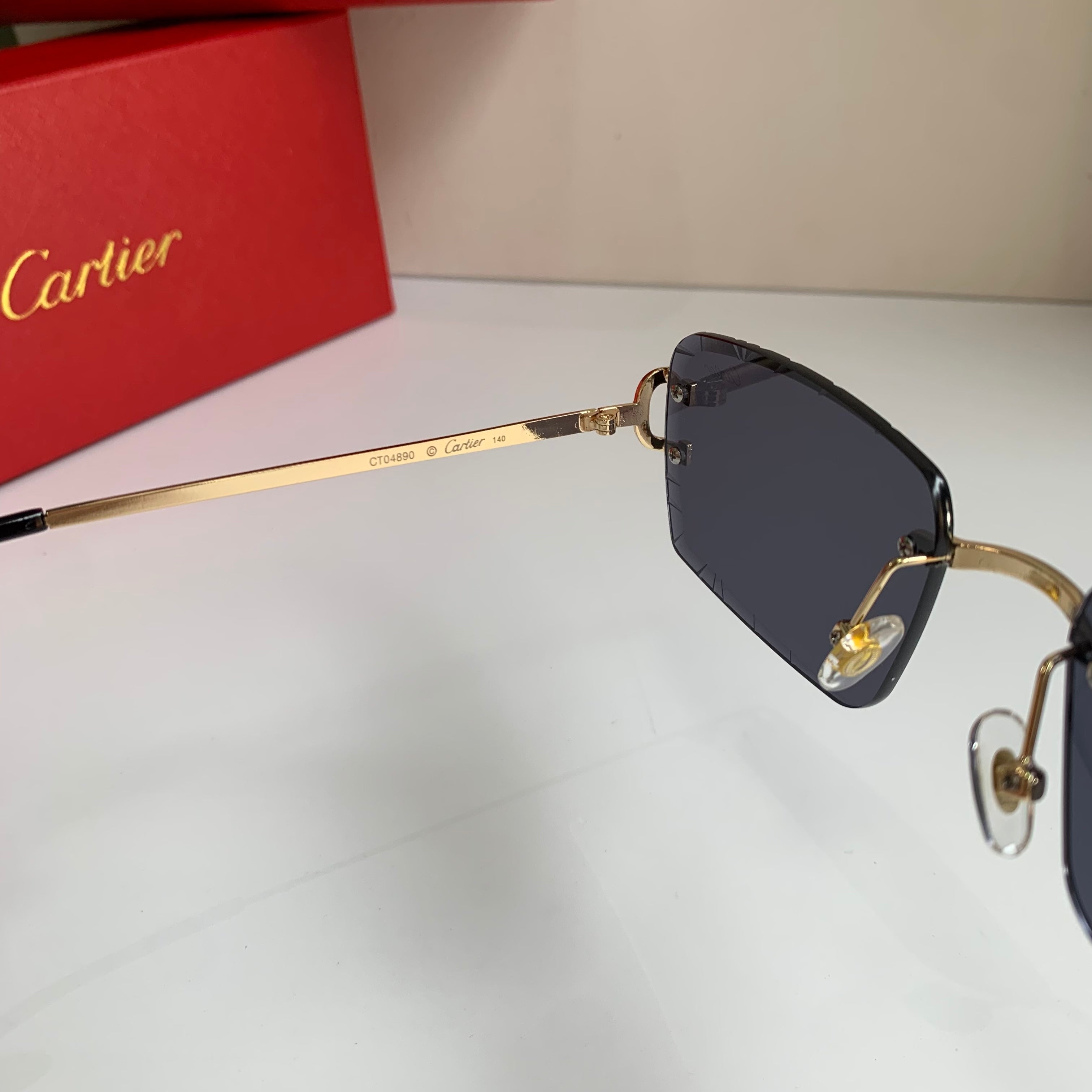 Cartier Metal Fashion Silver Lens Sunglasses for Men & Women - 465892 - detail image 7