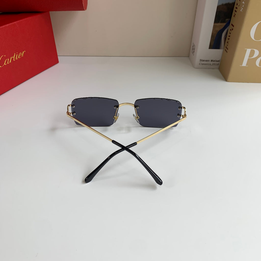 Cartier Metal Fashion Silver Lens Sunglasses for Men & Women - 465892 - detail image 6
