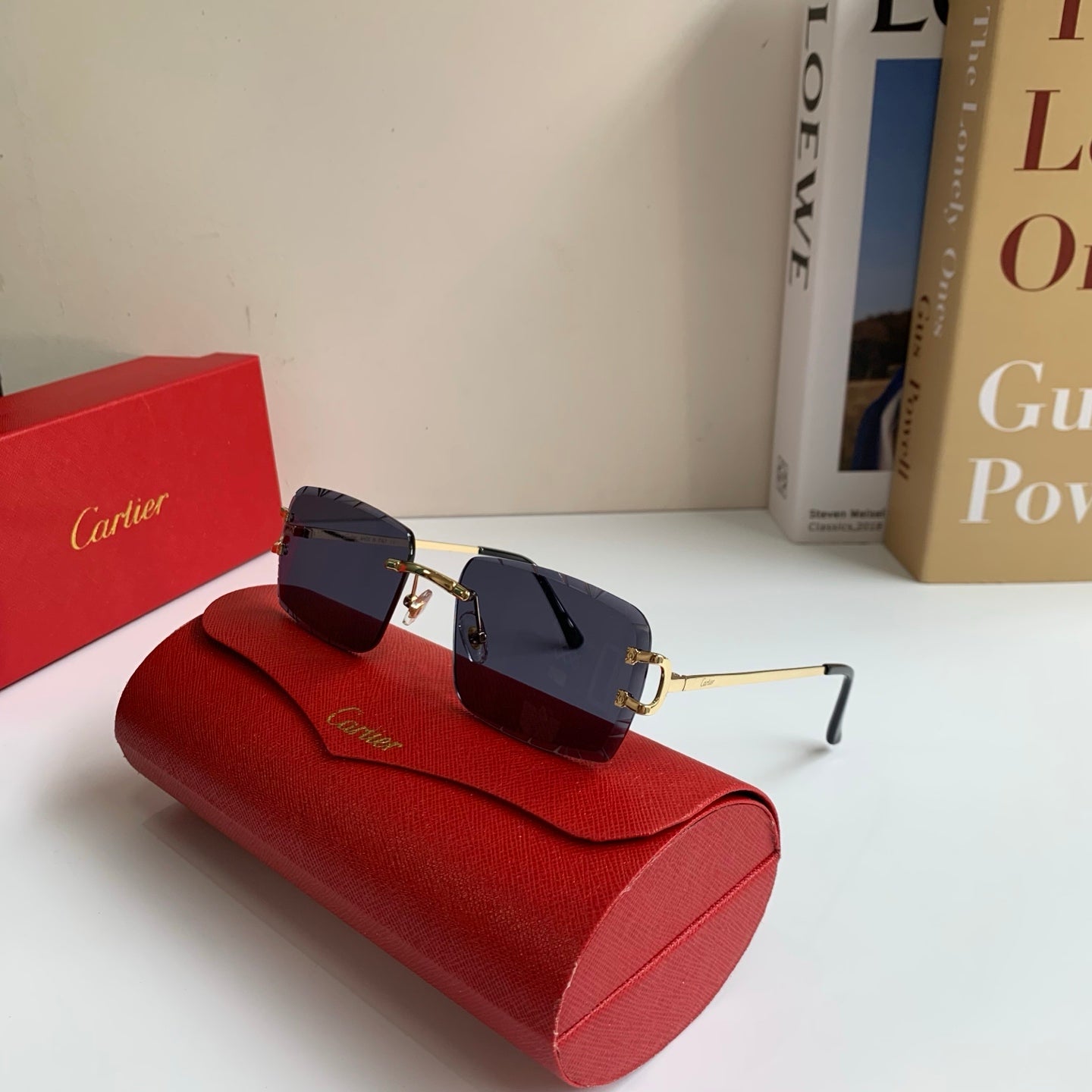 Cartier Metal Fashion Silver Lens Sunglasses for Men & Women - 465892 - detail image 4