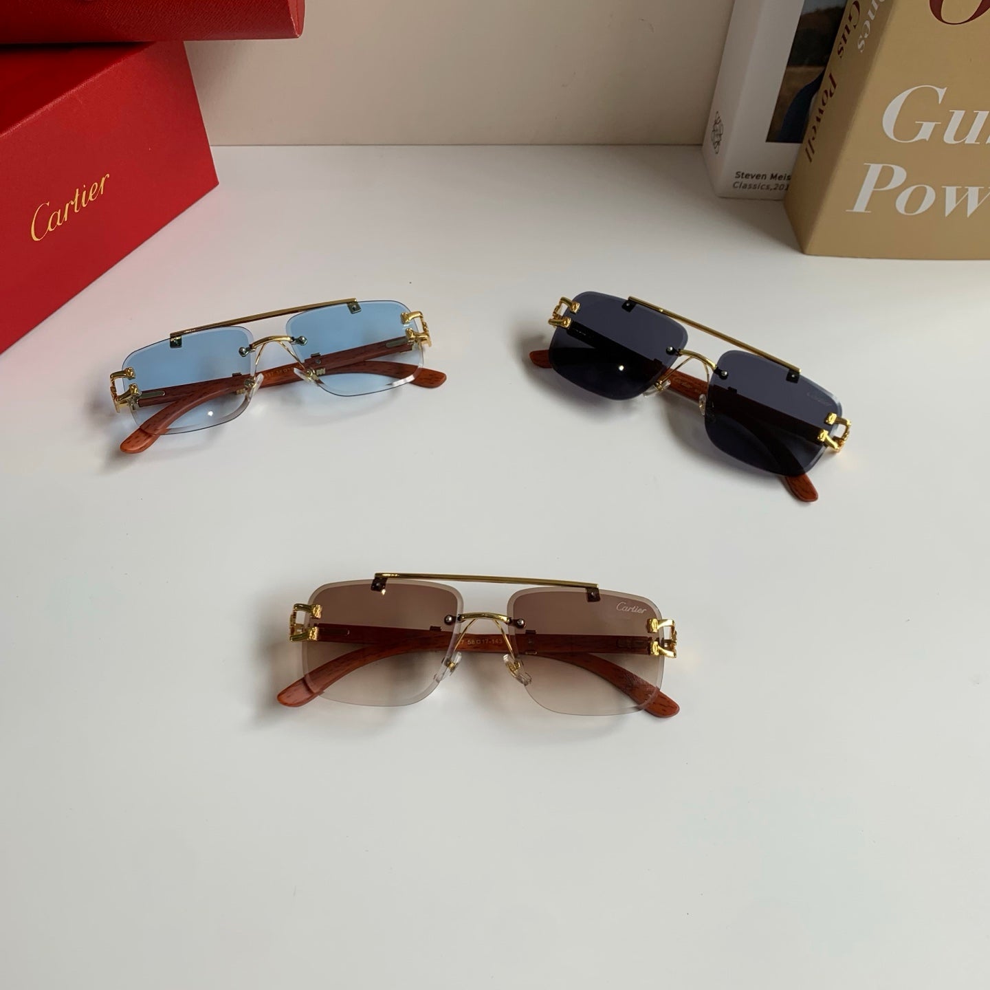 Cartier Fashion Brown Lens Sunglasses for Men & Women - 465742 - detail image 9