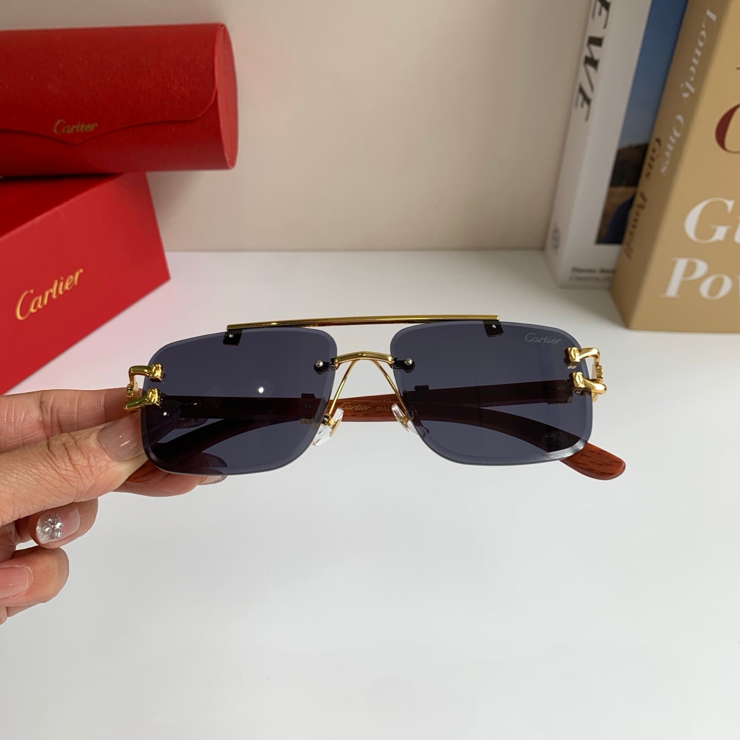 Cartier Fashion Silver Lens Sunglasses for Men & Women - 465744 - detail image 4