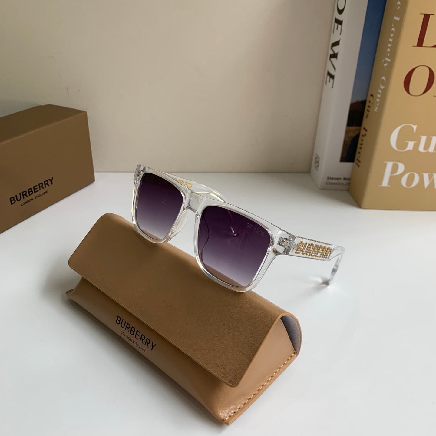 Burberry Square Silver Lens Sunglasses for Men & Women - 465977 - detail image 4
