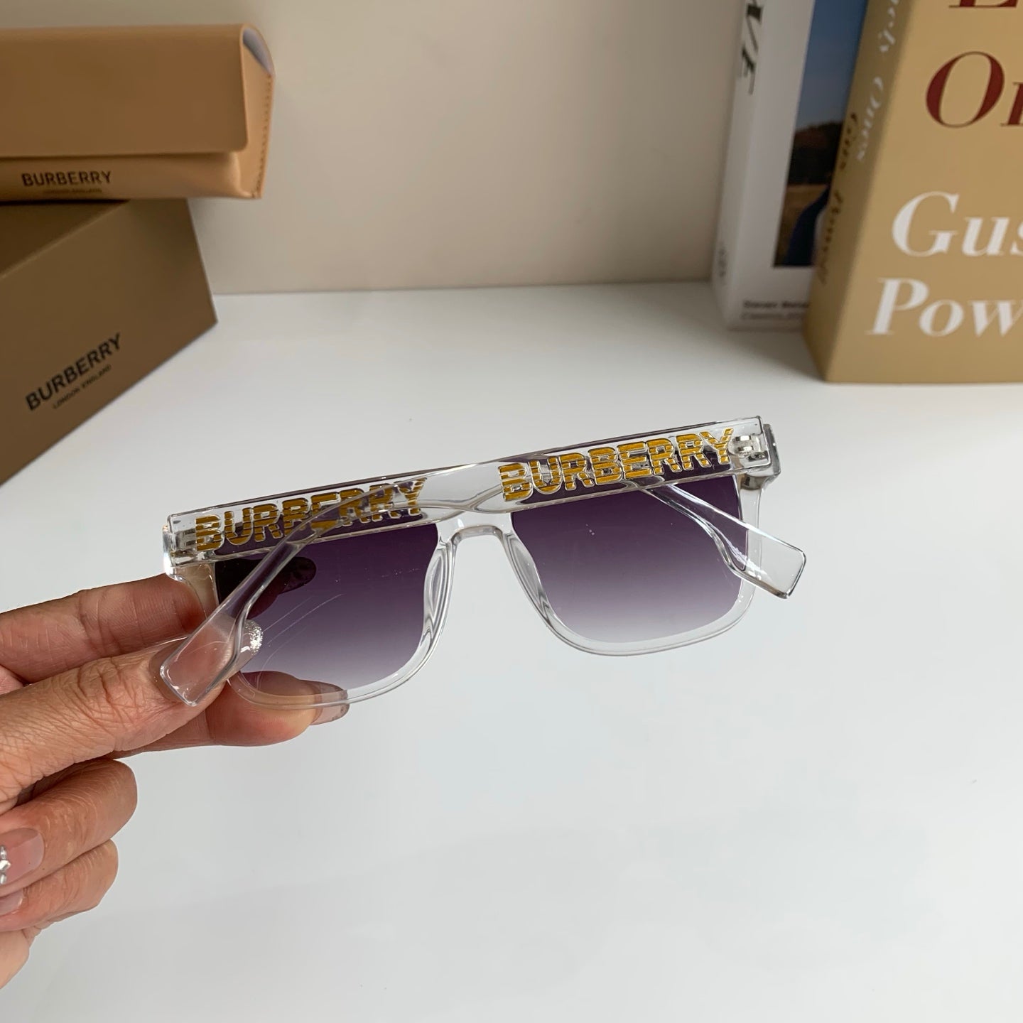Burberry Square Silver Lens Sunglasses for Men & Women - 382880 - detail image 5