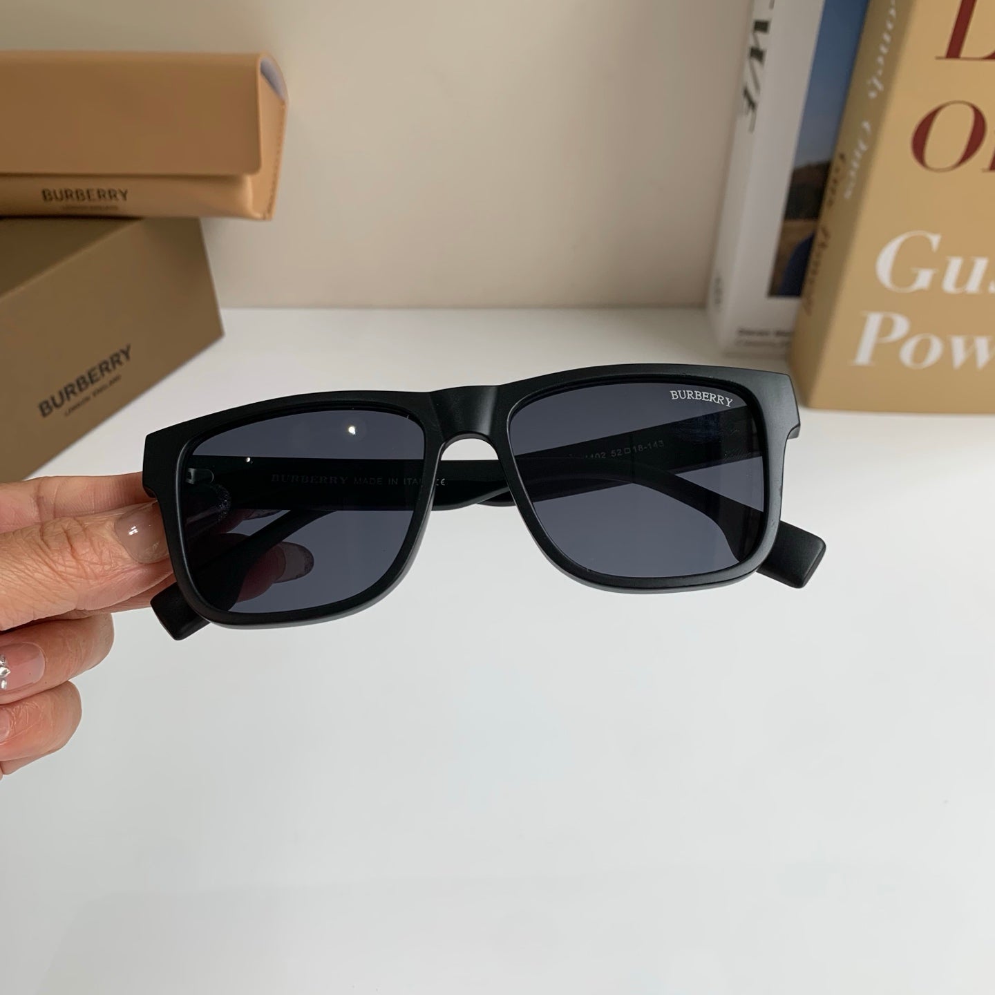 Burberry Square Black Lens Sunglasses for Men & Women - 382883 - detail image 4