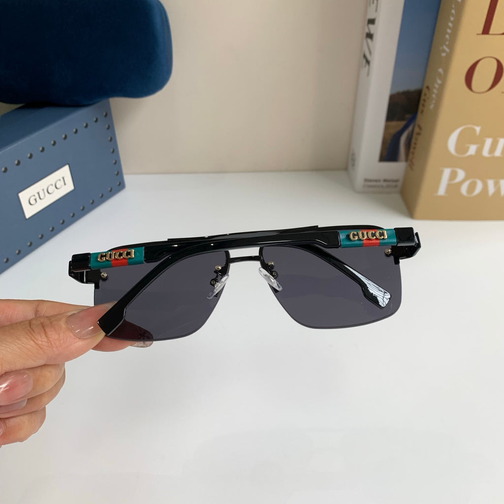 Gucci Metal Square Silver Lens Sunglasses for Men & Women - 464947 - detail image 9