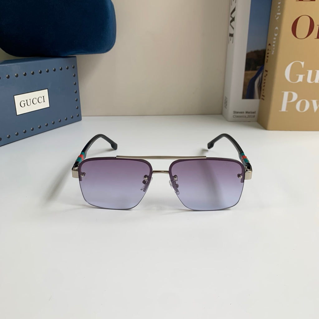 Gucci Metal Square Silver Lens Sunglasses for Men & Women - 464948 - detail image 5