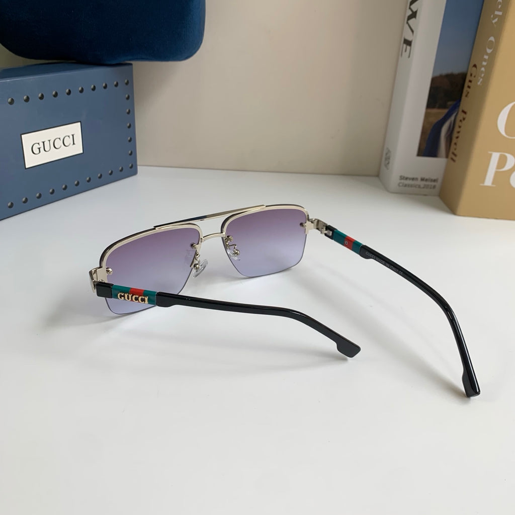 Gucci Metal Square Silver Lens Sunglasses for Men & Women - 464948 - detail image 6
