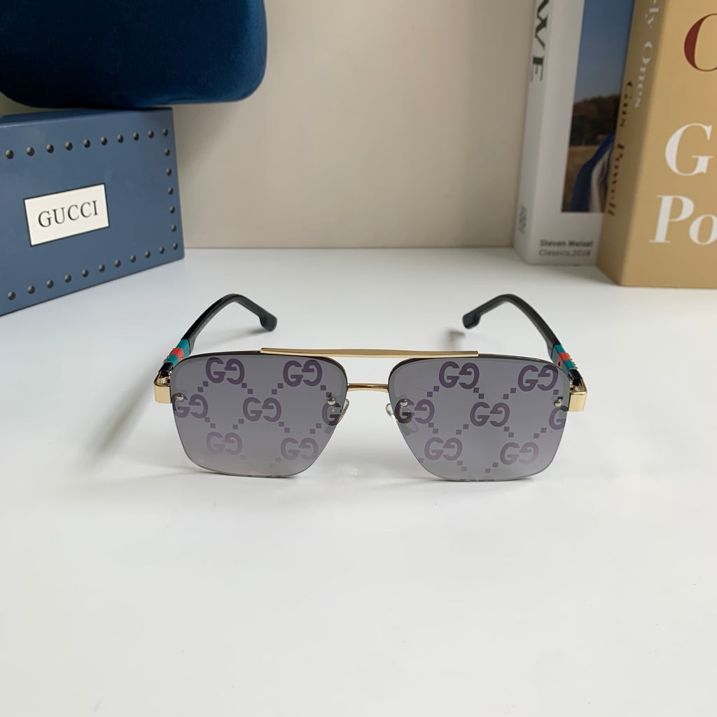 Gucci Metal Square Silver Lens Sunglasses for Men & Women - 464949 - detail image 5