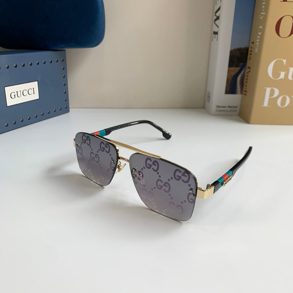 Gucci Metal Square Silver Lens Sunglasses for Men & Women - 464949 - detail image 2