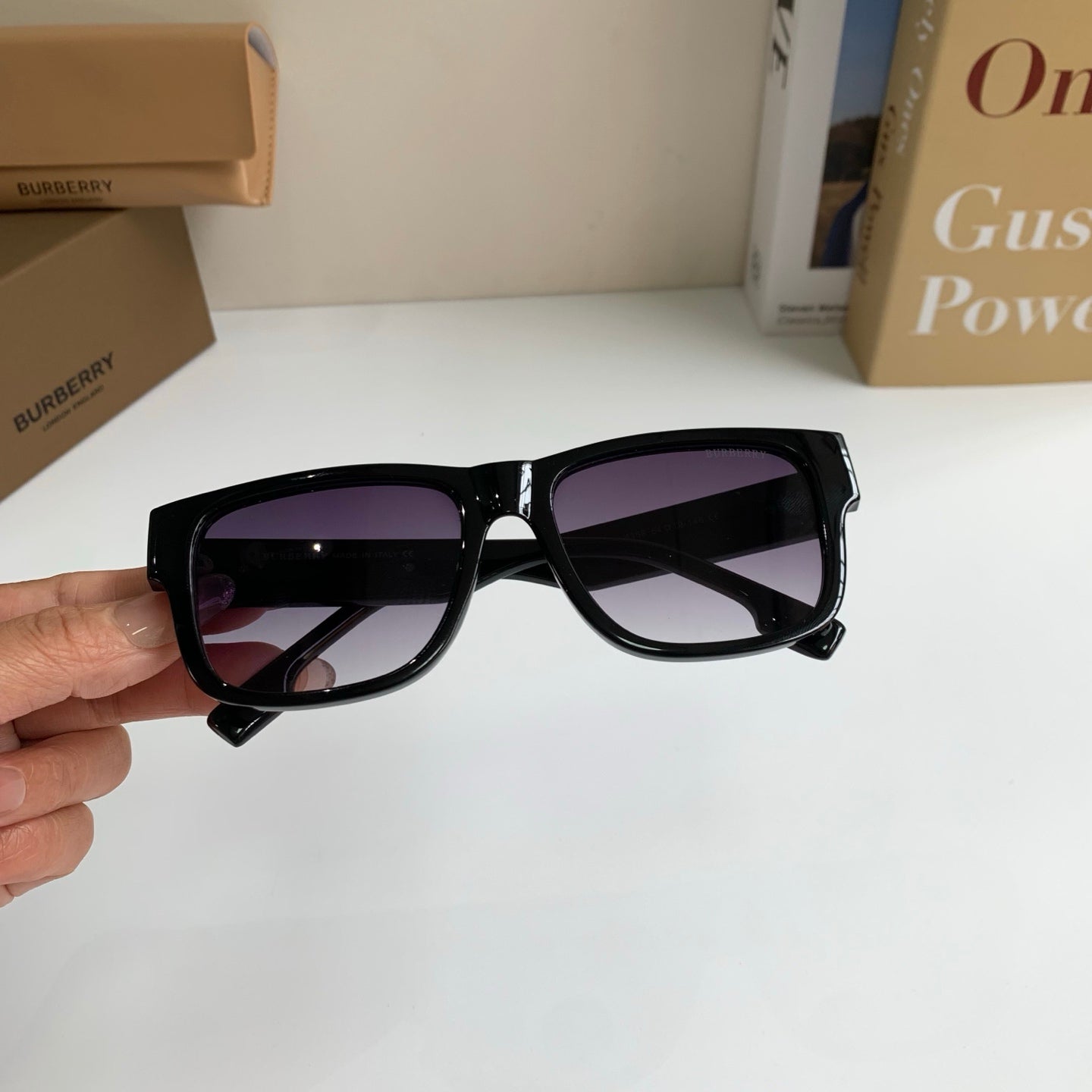 Burberry Square Silver Lens Sunglasses for Men & Women - 487404 - detail image 4