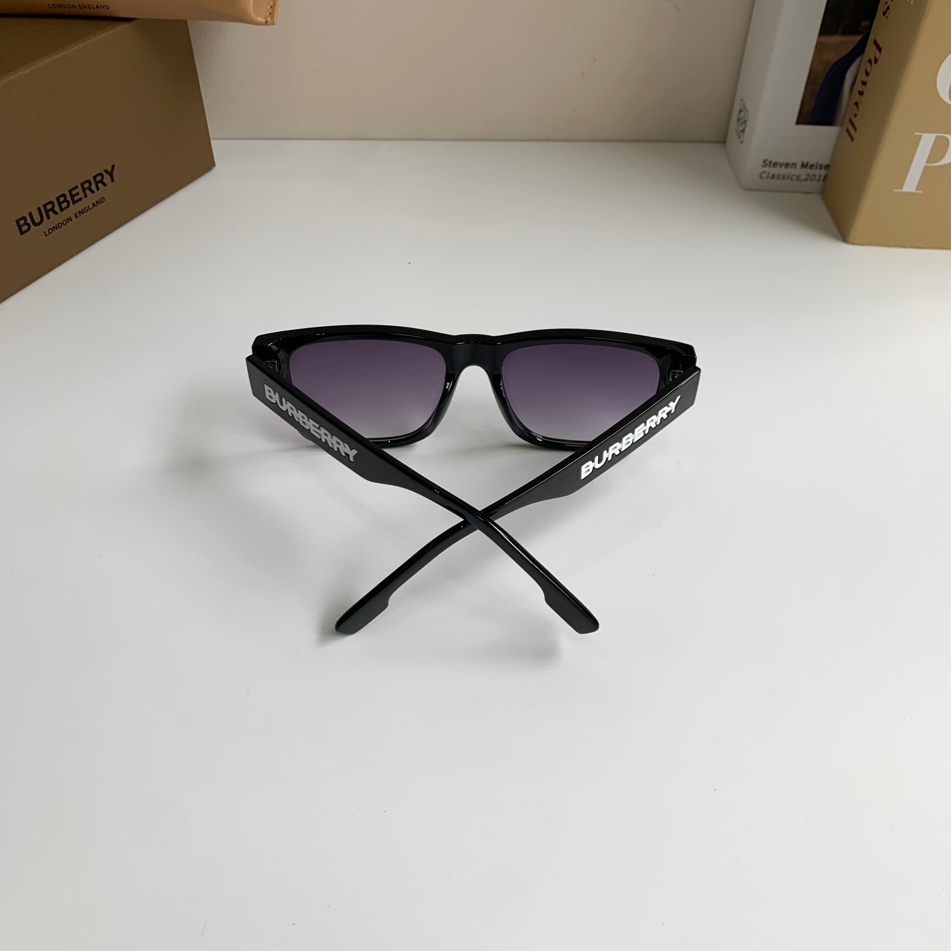 Burberry Square Silver Lens Sunglasses for Men & Women - 399058 - detail image 8