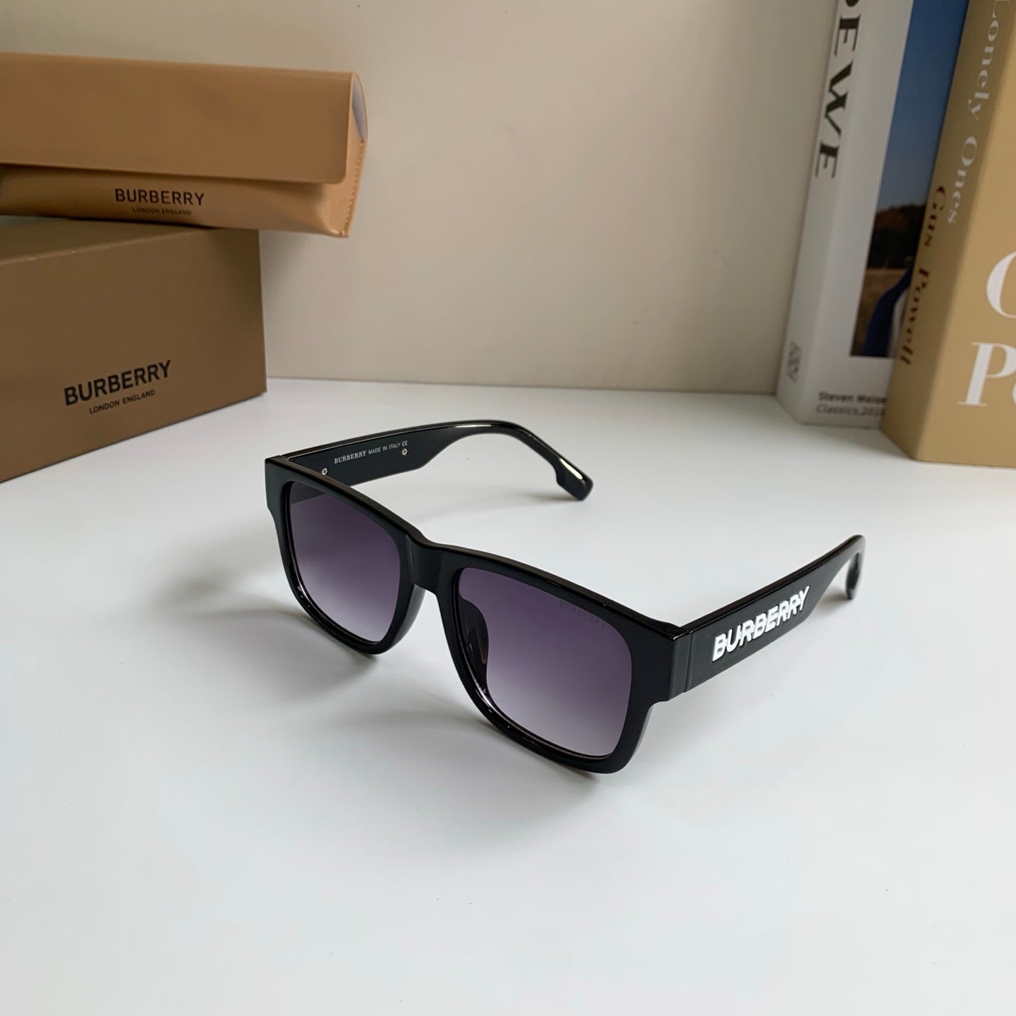 Burberry Square Silver Lens Sunglasses for Men & Women - 487404 - detail image 2