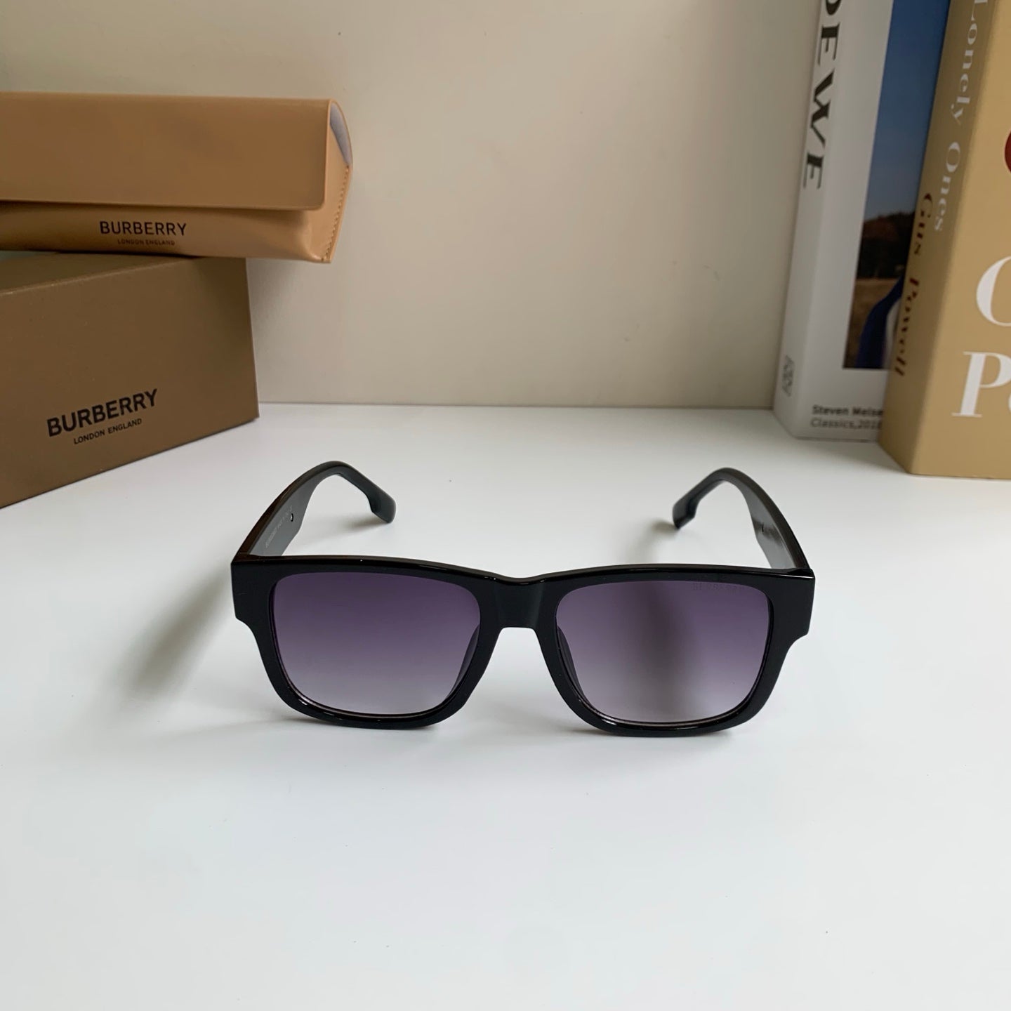 Burberry Square Silver Lens Sunglasses for Men & Women - 487404 - detail image 3