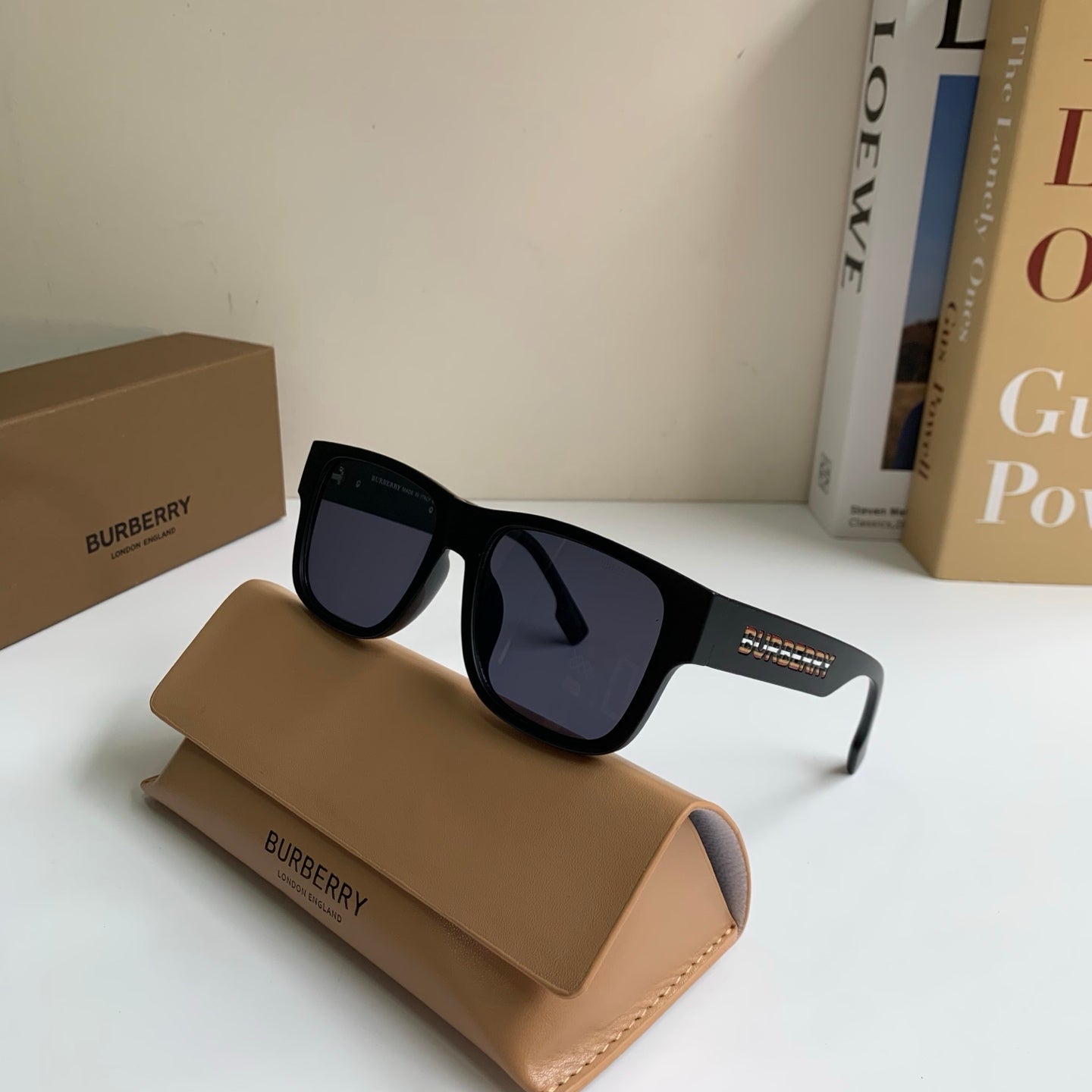 Burberry Square Black Lens Sunglasses for Men & Women - 399059 - detail image 4