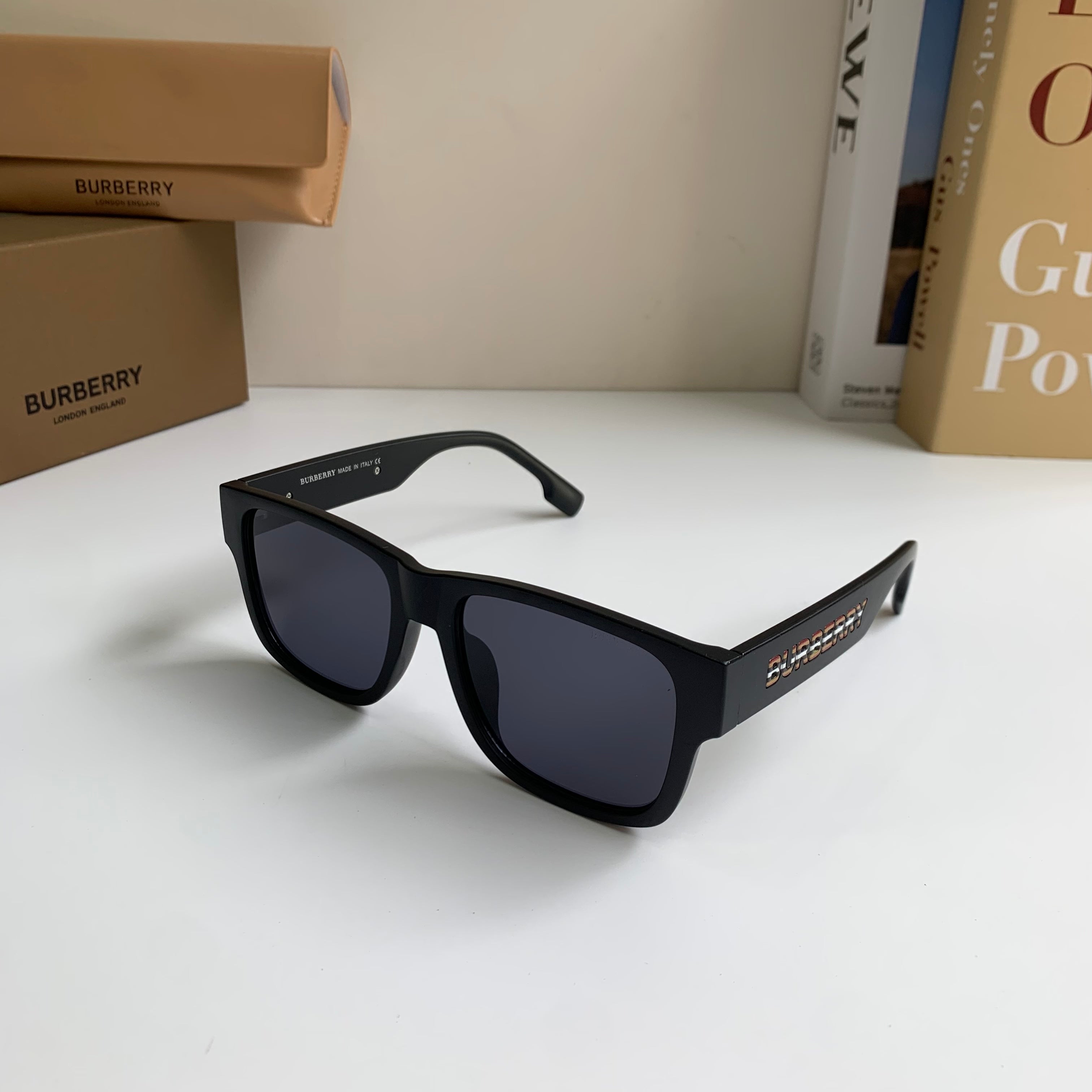 Burberry Square Black Lens Sunglasses for Men & Women - 487405 - detail image 2