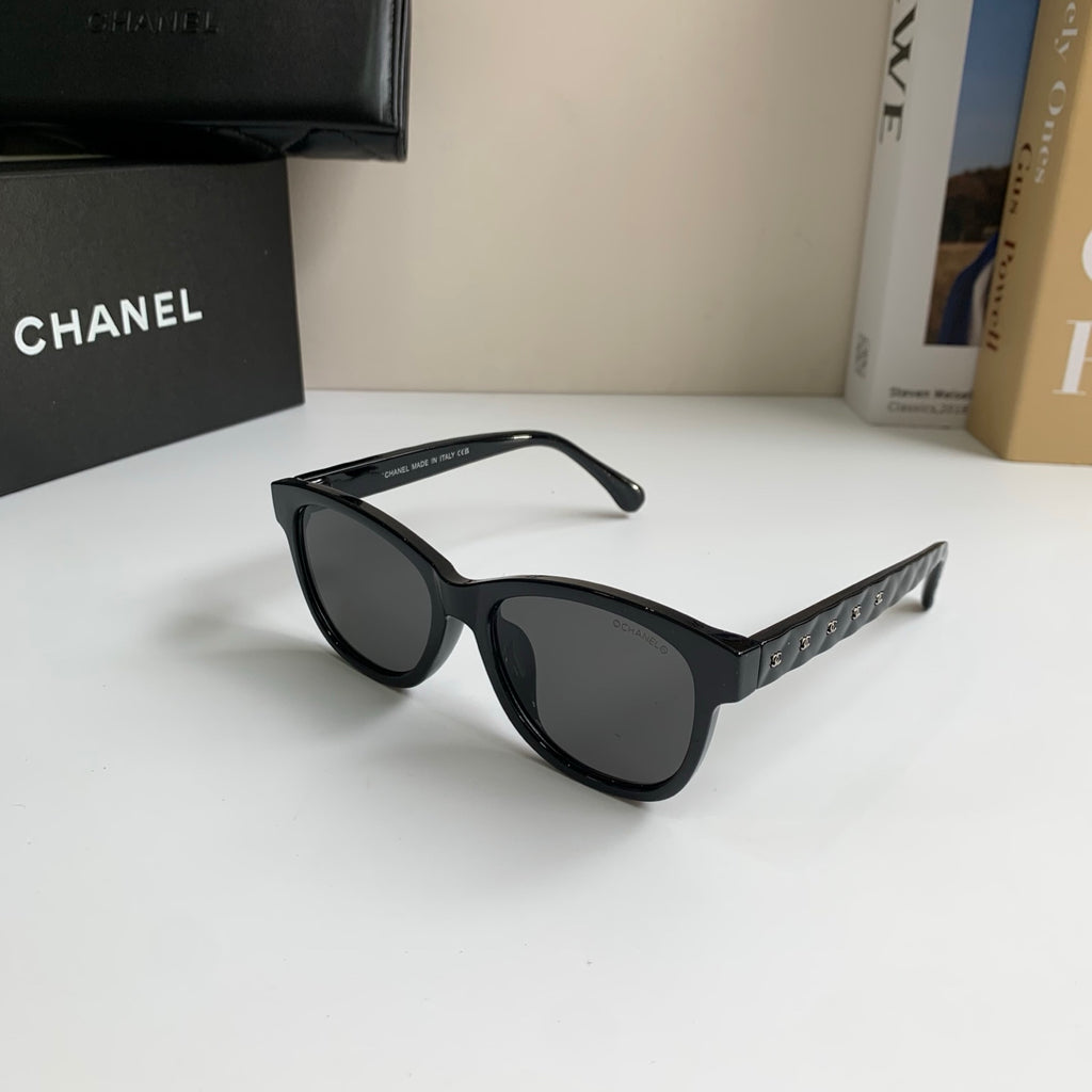 Chanel Blue-Light Fashion Black Lens Sunglasses for Men & Women - detail image 2