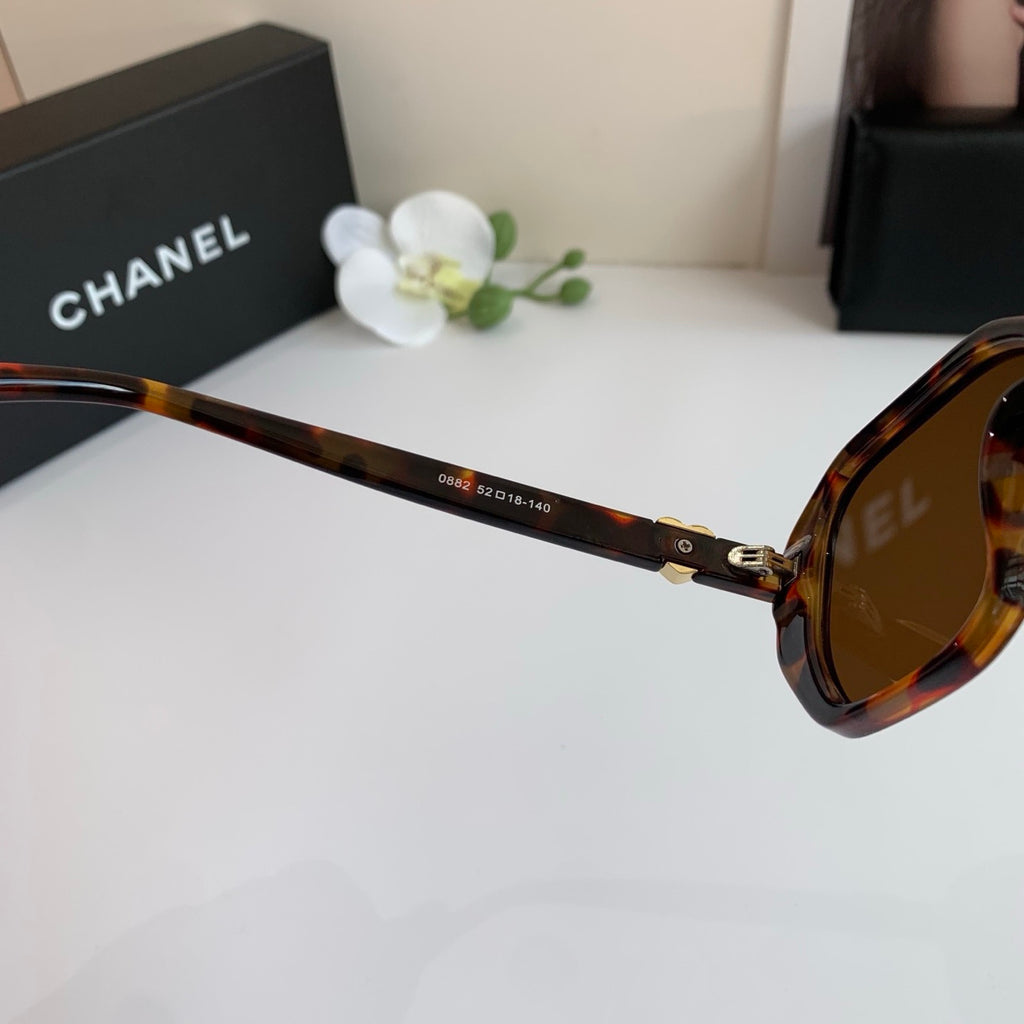 Chanel Fashion Black Lens Sunglasses for Men & Women - 493623