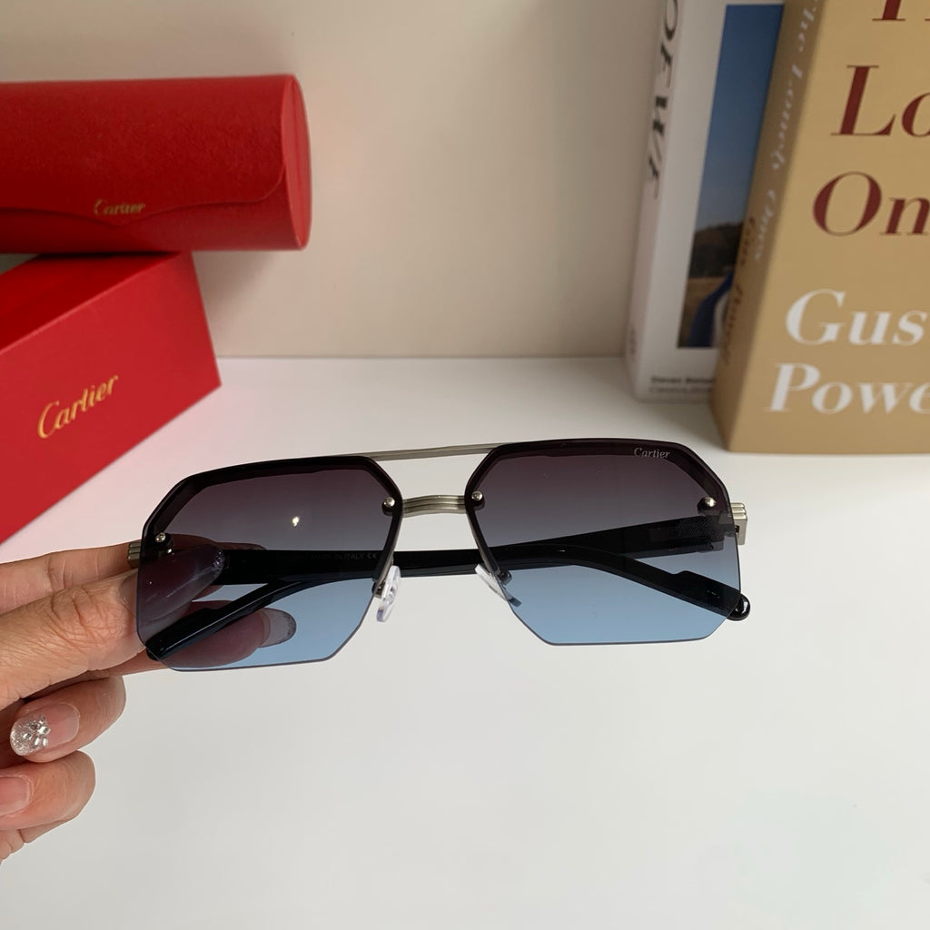 Cartier Square Silver Lens Sunglasses for Men & Women - 487399 - detail image 4