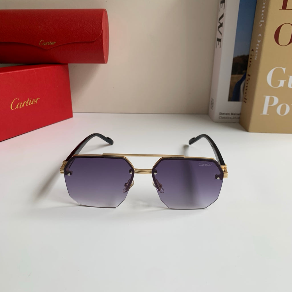 Cartier Square Silver Lens Sunglasses for Men & Women - 487400 - detail image 3