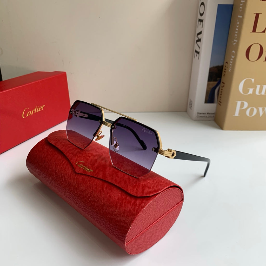 Cartier Square Silver Lens Sunglasses for Men & Women - 487400 - detail image 5