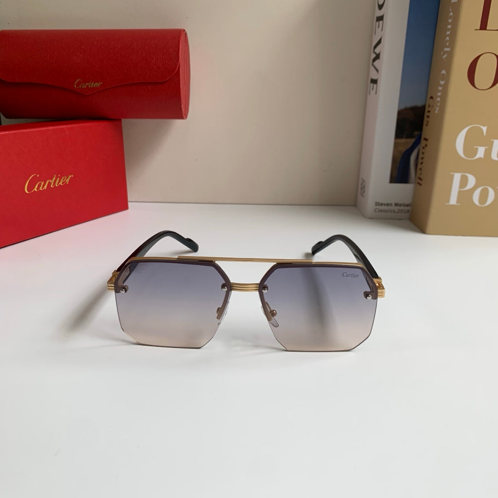 Cartier Square Silver Lens Sunglasses for Men & Women - 487401 - detail image 3